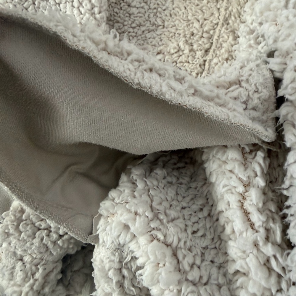 Cream Sherpa Jacket - Picture 4 of 7